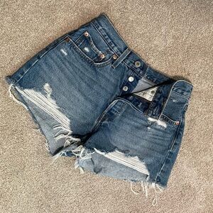 Distressed Levi’s 501 Denim Shorts